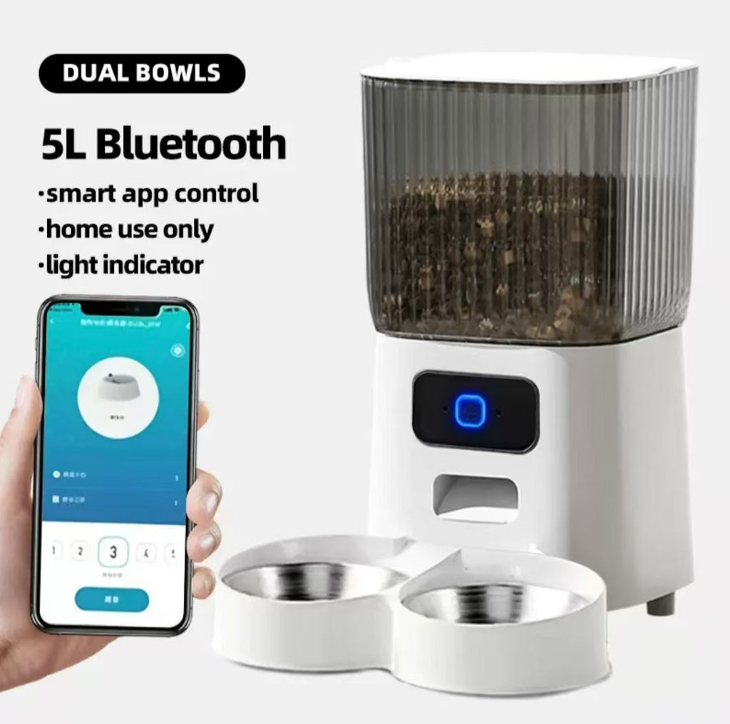 Smart Pet Feeder with Camera, Automatic for Cats