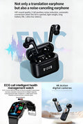 4K Ultra HD Anti-Shake Pocket Camera，ET580 Smart Watch & AI Smart Translation Bluetooth Earbuds Bundle